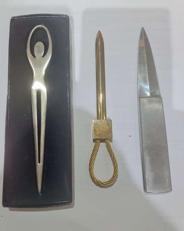 3 x LETTER OPENERS