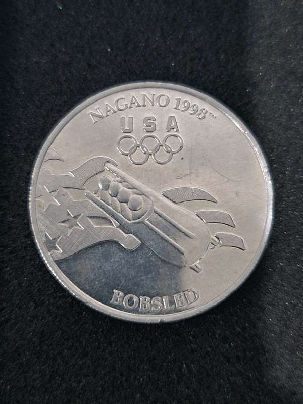 1998 NAGANO OLYMPIC GAMES BOBSLED MEDAL