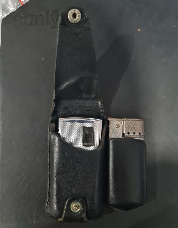 2 X VINTAGE POCKET LIGHTERS WITH POUCHES