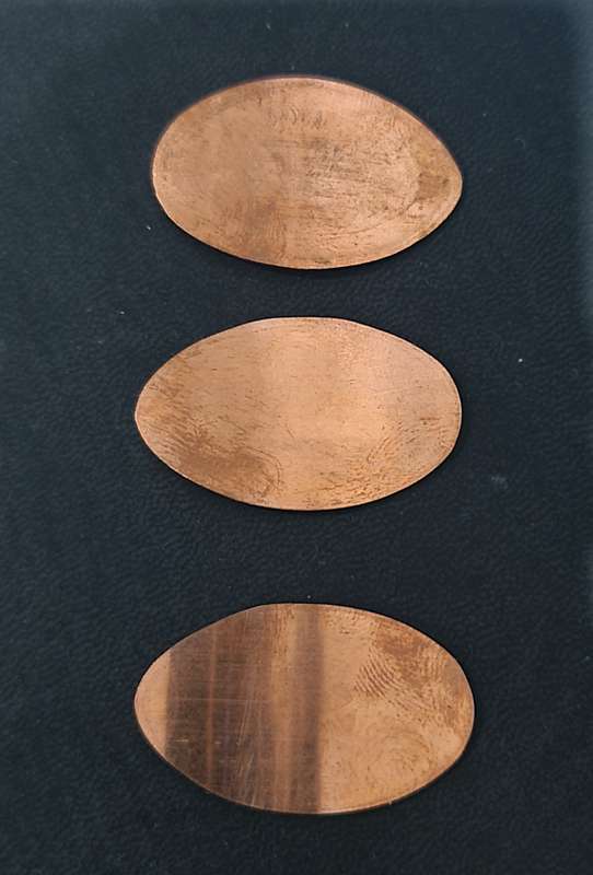 3 x ELONGATED EUROPEAN COINS