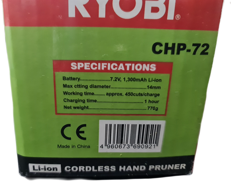RYOBI CORDLESS PRUNER