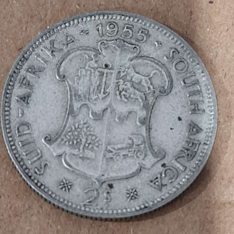 1955 SOUTH AFRICA 2 SHILLING