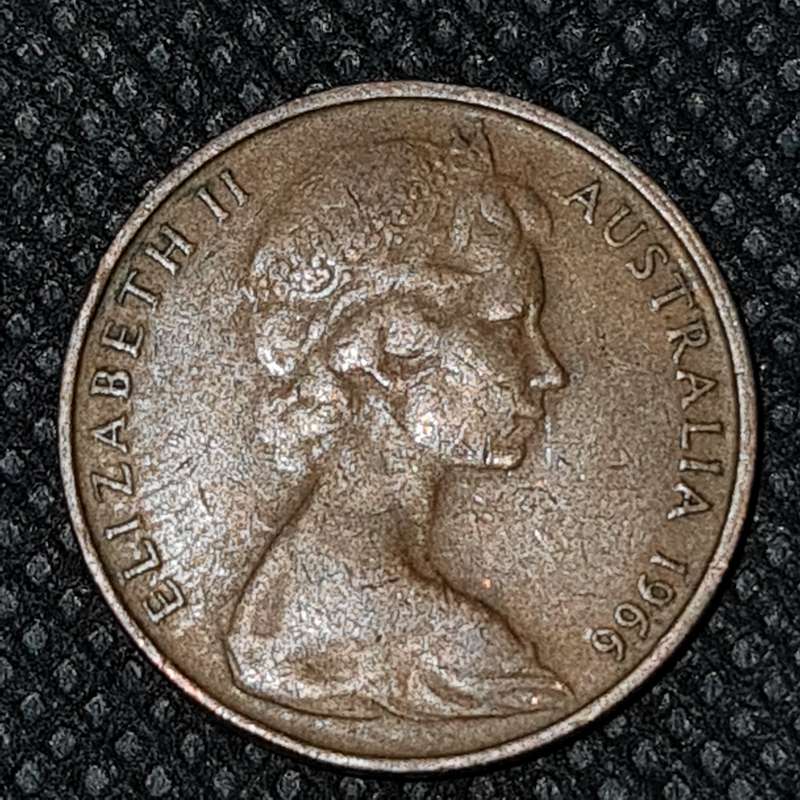 1966 Australia 2 Cents Elizabeth II