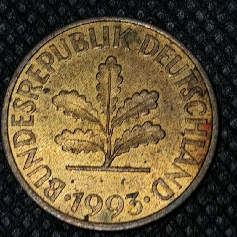 1993 Germany   10 Pfennigs