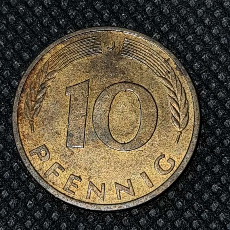 1993 Germany   10 Pfennigs