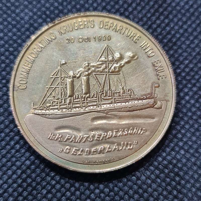 COMMEMORATIVE KRUGERS ARRIVAL IN EUROPE INTO EXILE