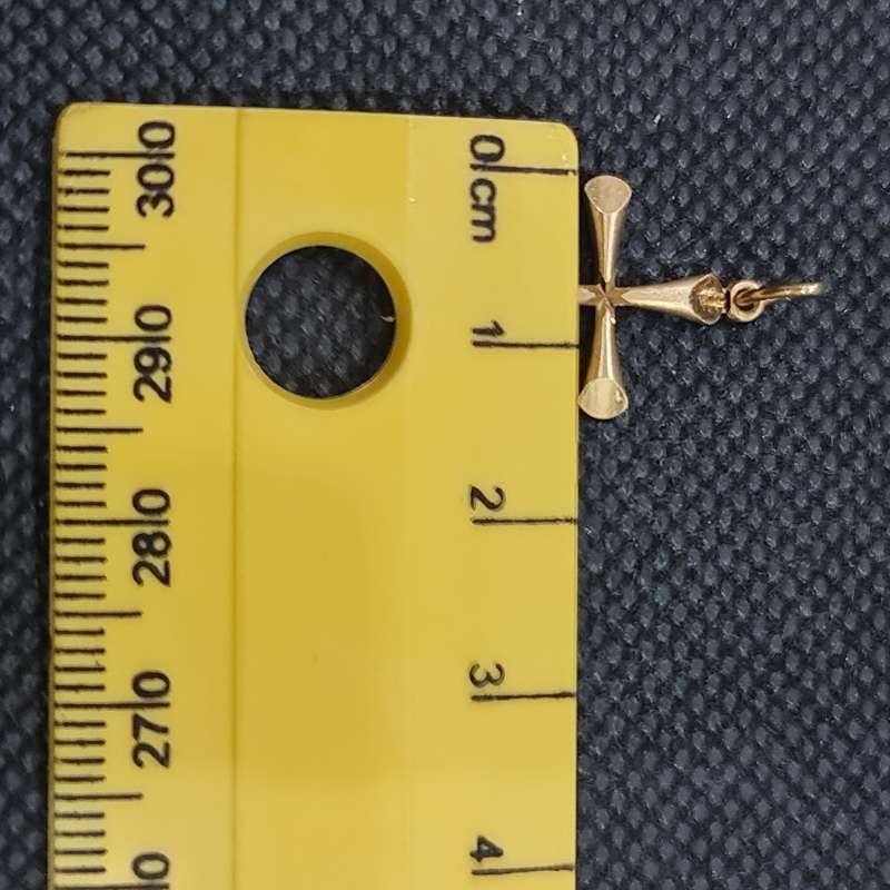 9CT YELLOW GOLD CROSS