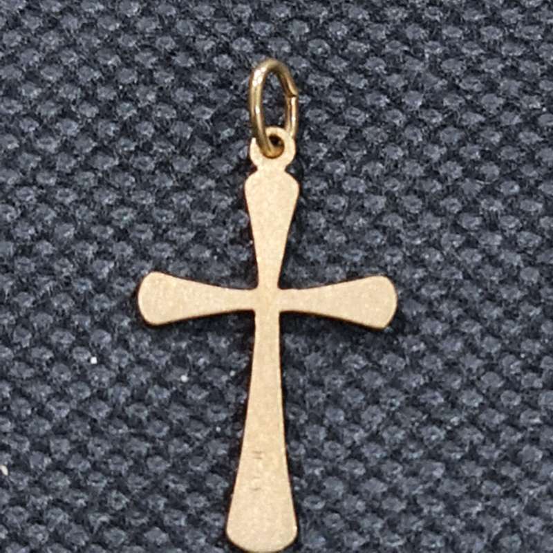 9CT YELLOW GOLD CROSS