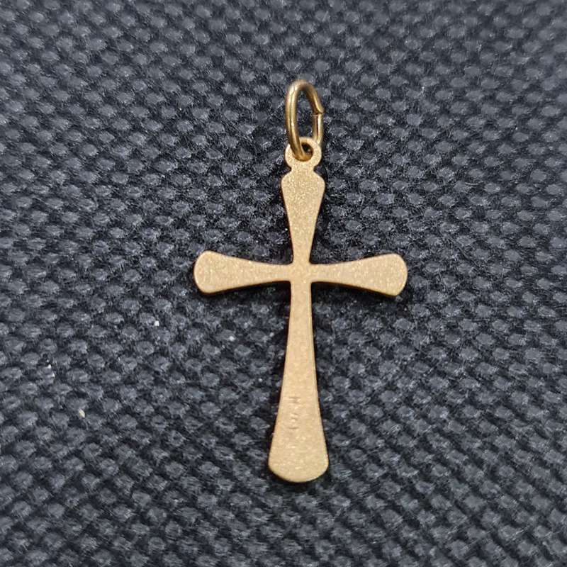 9CT YELLOW GOLD CROSS