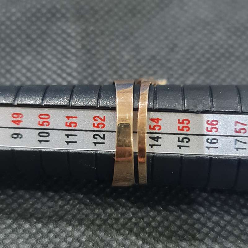 9CT YELLOW GOLD WEDDING SET