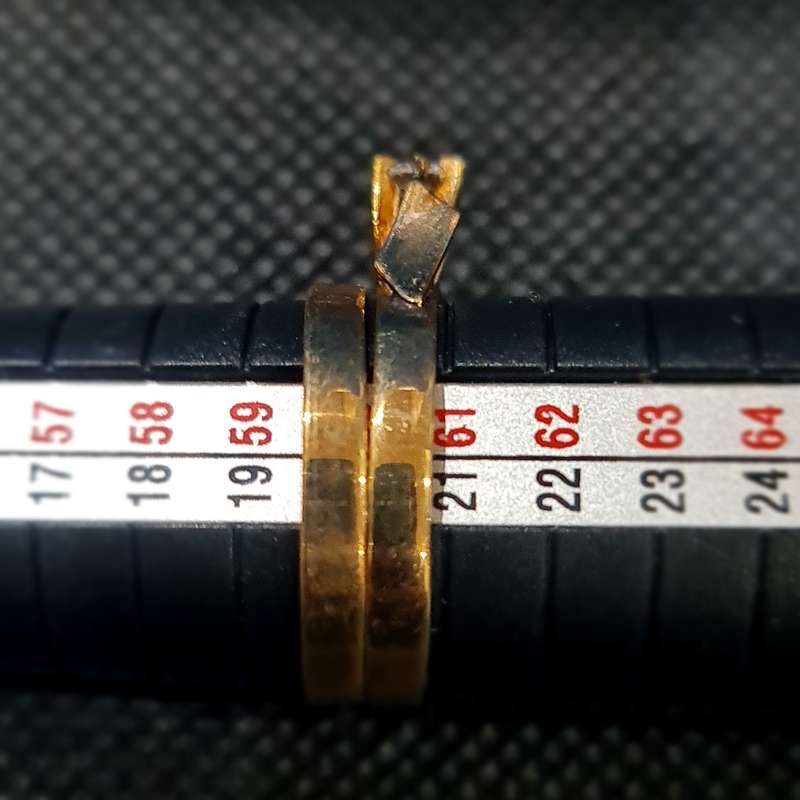 9CT YELLOW GOLD WEDDING SET