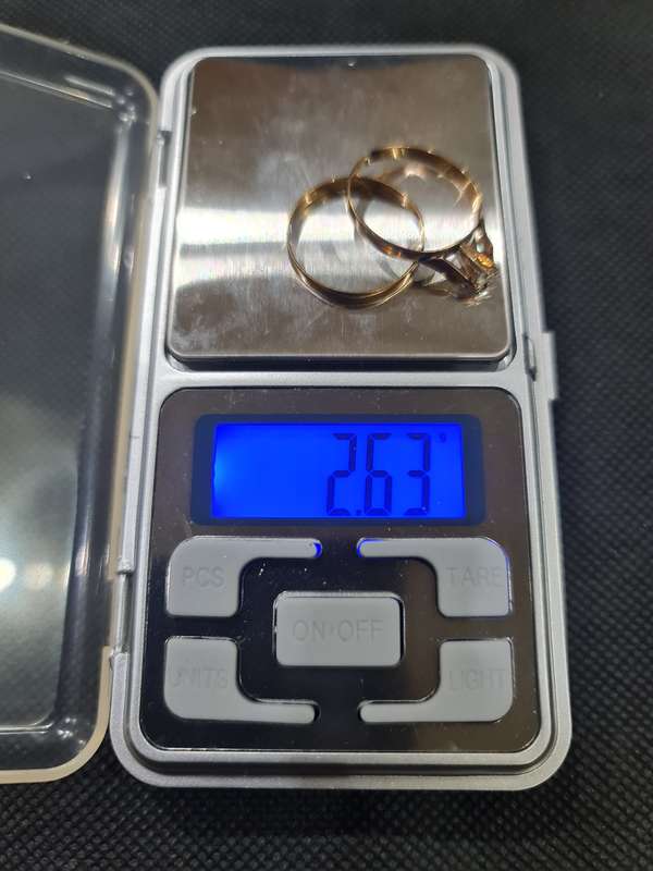 9CT YELLOW GOLD WEDDING SET
