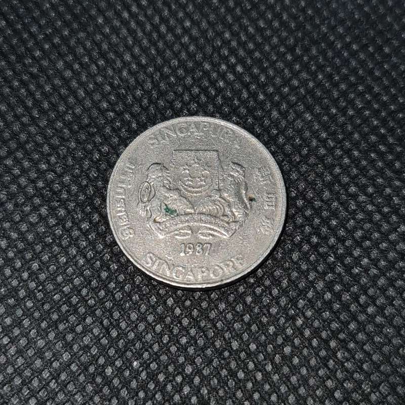 1987 SINGAPORE  20 CENT
