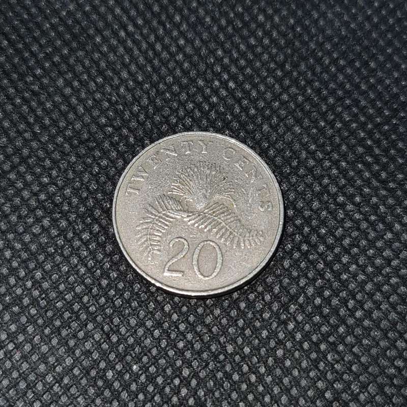 1987 SINGAPORE  20 CENT