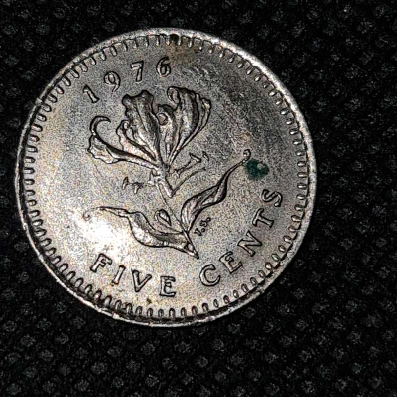 1976 RHODESIA 5 CENT
