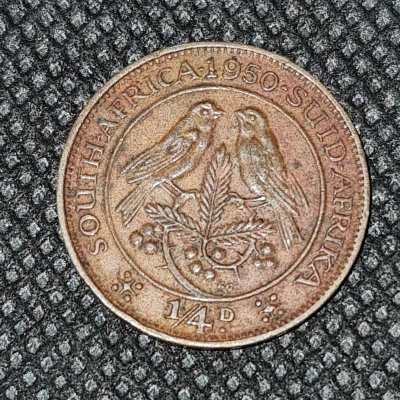1950 South Africa 1/4 Penny