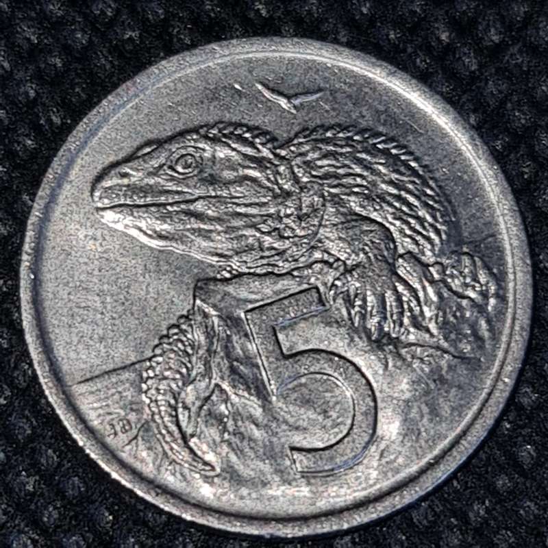1975 CAYMAN ISLANDS  5 CENT COIN 