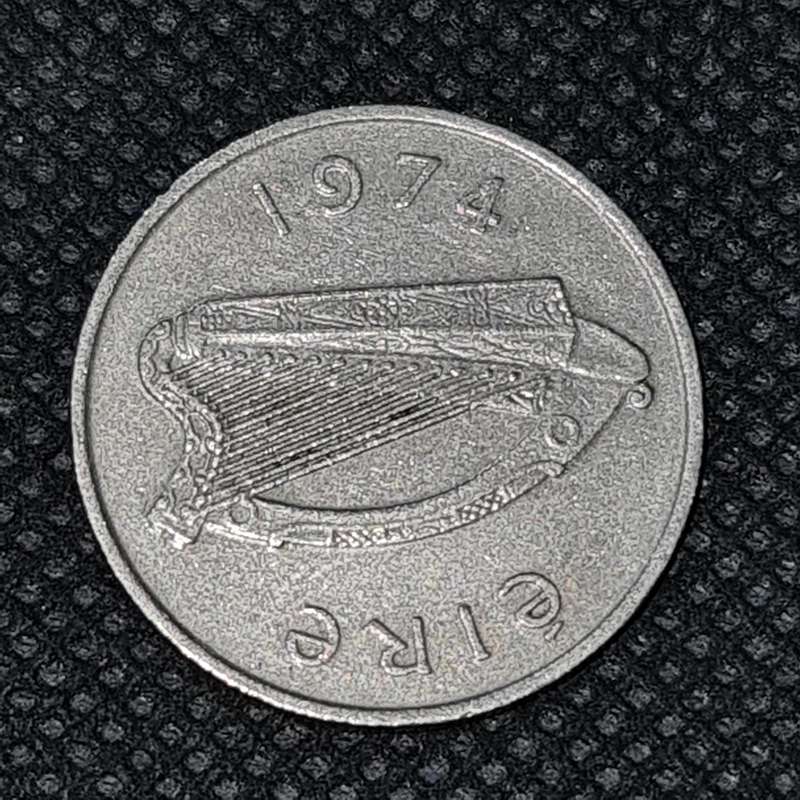 1974 IRELAND 5 PENCE LARGE TYPE