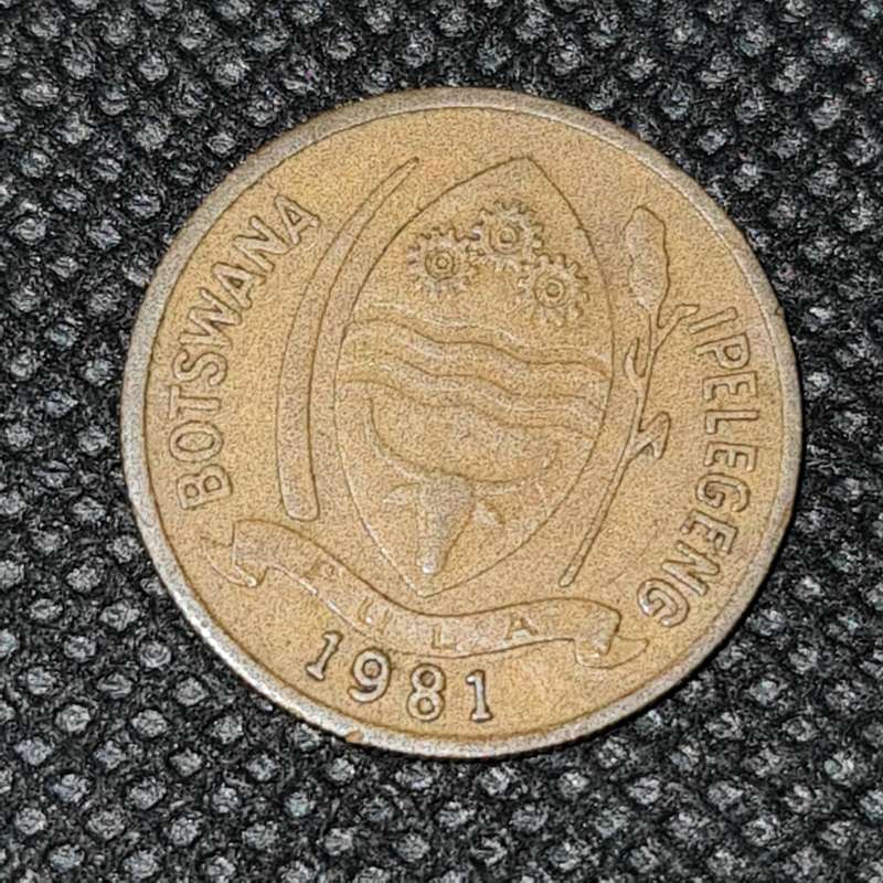 1981 BOTSWANA 5 THEBE REEDED EDGE