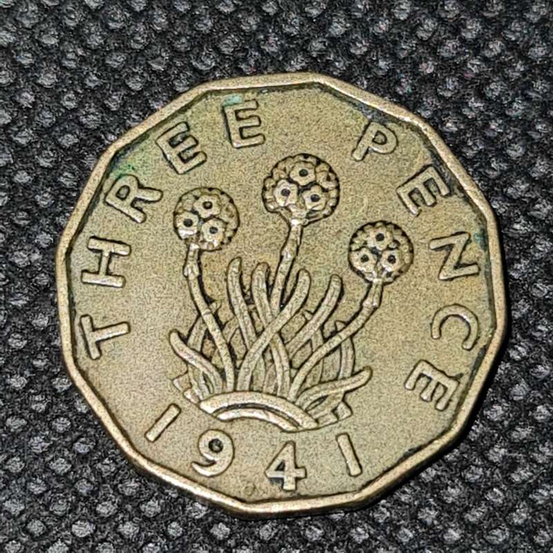 1941 UNITED KINGDOM 3 PENCE KM#849