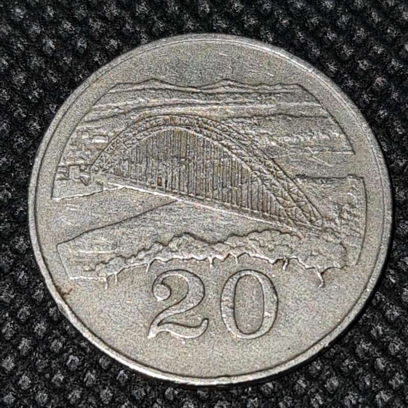 1980 Zimbabwe  20 Cent