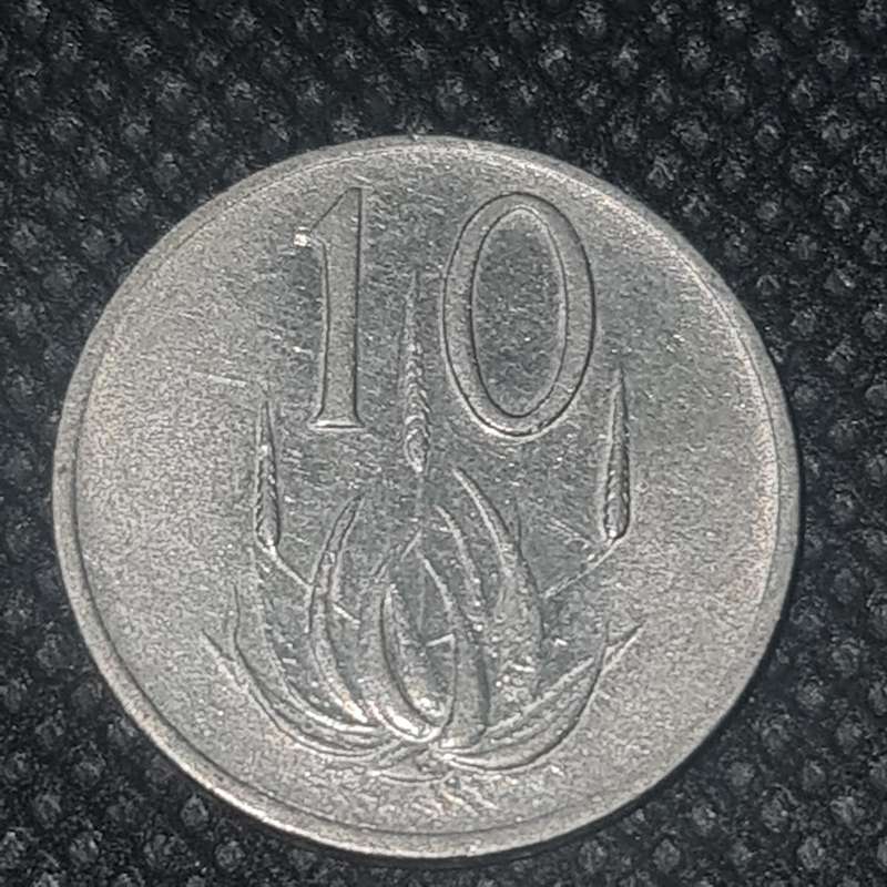1976 + 1984 SOUTH AFRICA  10 CENT COINS