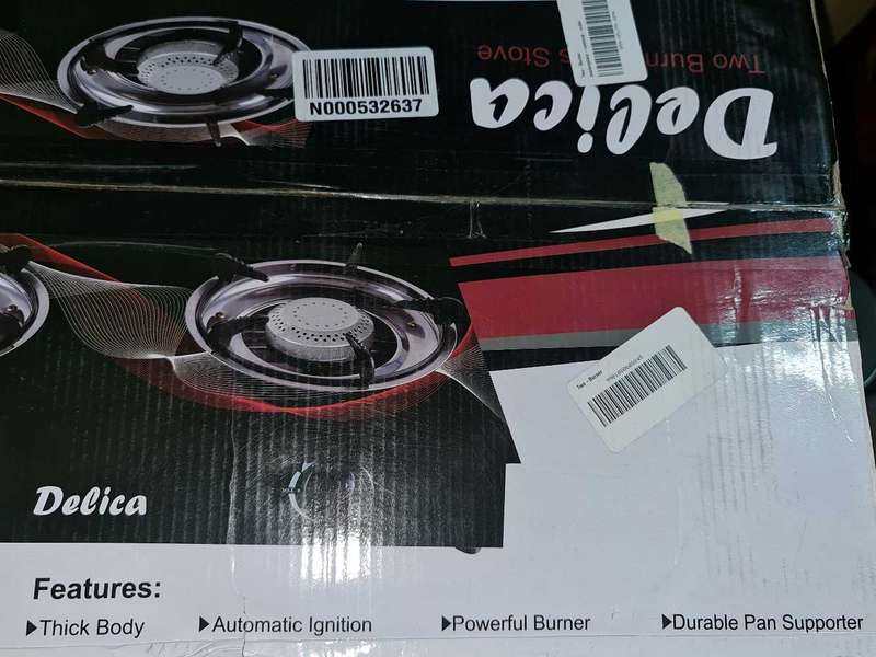 DELICA GLASS TOP GAS STOVE. FACTORY SECONDS
