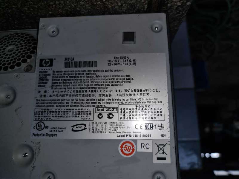 HP PROCURVE ETHERNET PORT SWITCH 2524 24 PORT SWITCH