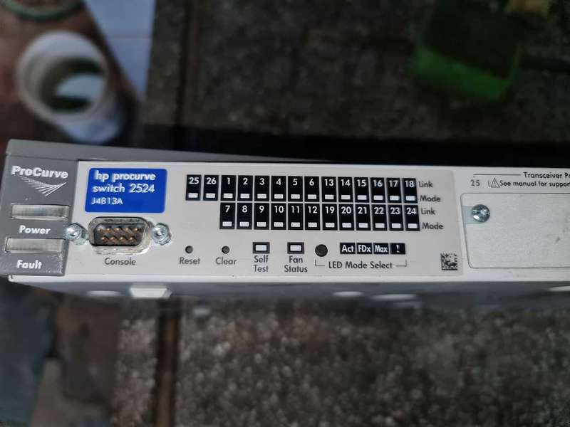 HP PROCURVE ETHERNET PORT SWITCH 2524 24 PORT SWITCH