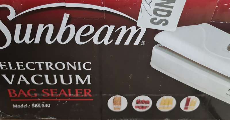 SUNBEAM ELECTRIC VACUUM SEALER