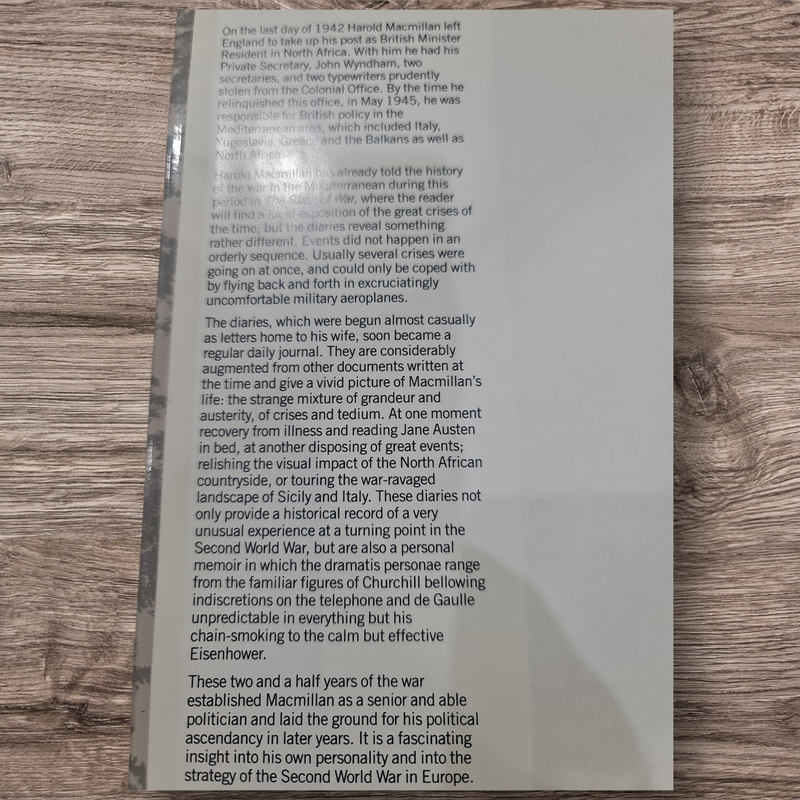 WAR DIARIES THE MEDITERRANEAN 1943 - 1945