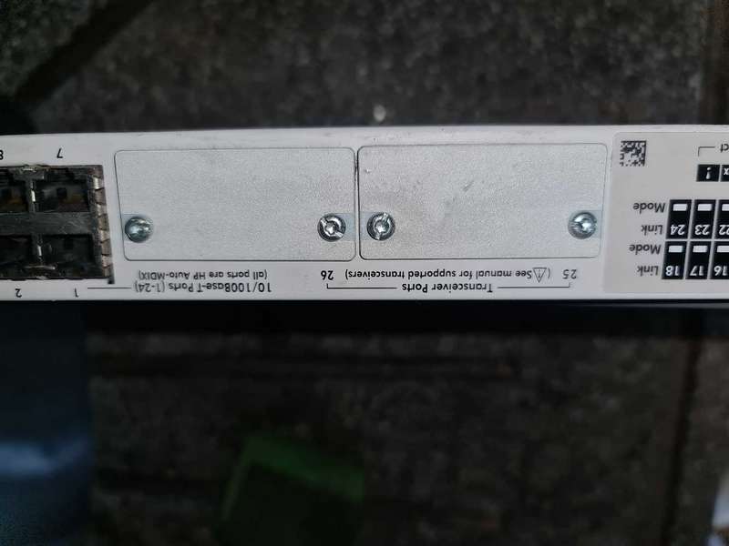 HP PROCURVE ETHERNET PORT SWITCH 2524 24 PORT SWITCH