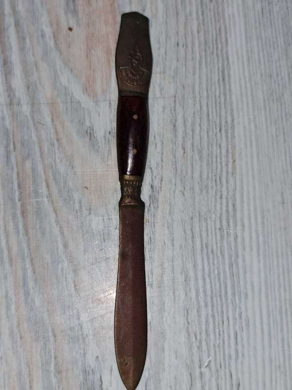 VINTAGE THAILAND NICKEL BRONZE LETTER OPENER