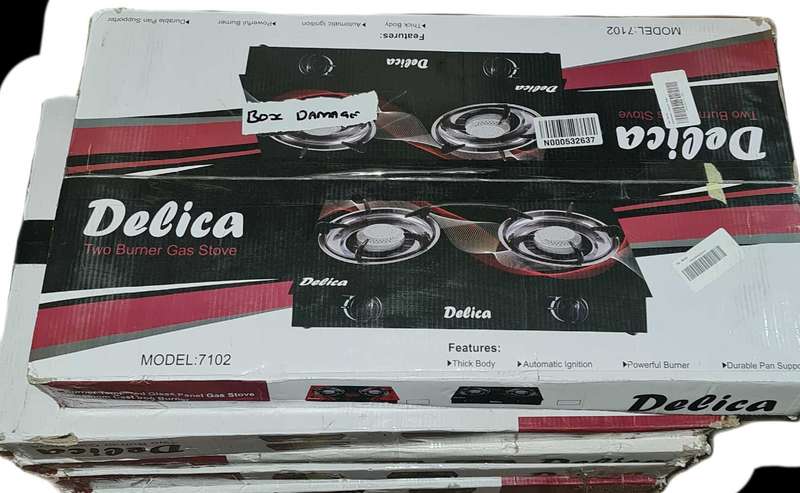 DELICA GLASS TOP GAS STOVE. FACTORY SECONDS