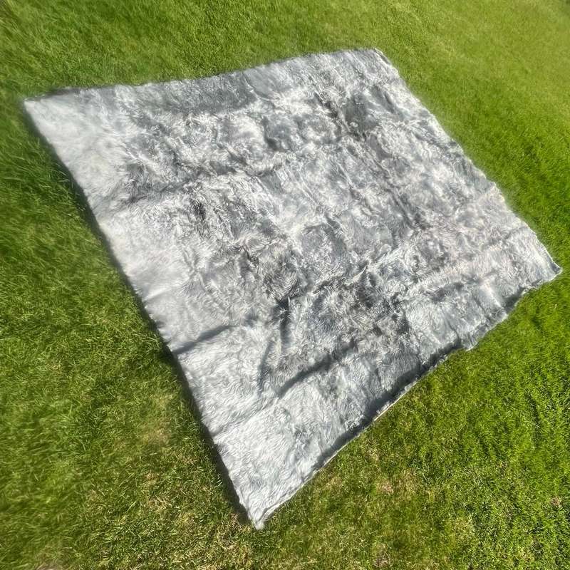 Handmade Peruvian Alpaca Fur Rug  Luxurious & Unique, Leather Carpet