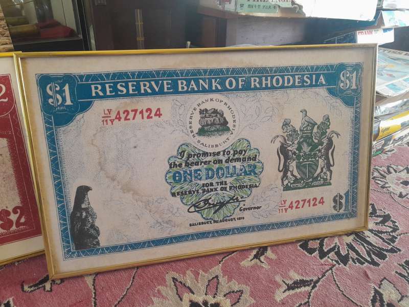 Novelty Rhodesian Dollar Notes