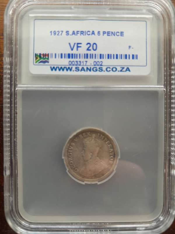 1927 SA Six pence