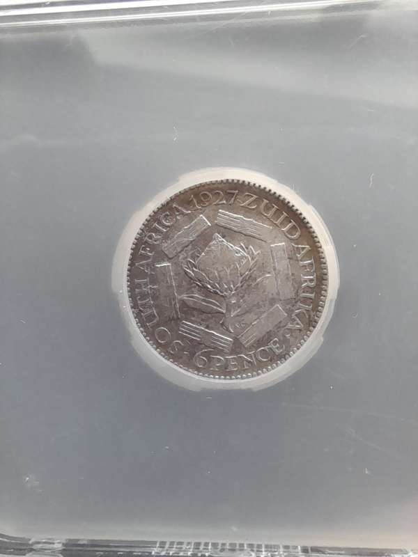 1927 SA Six pence