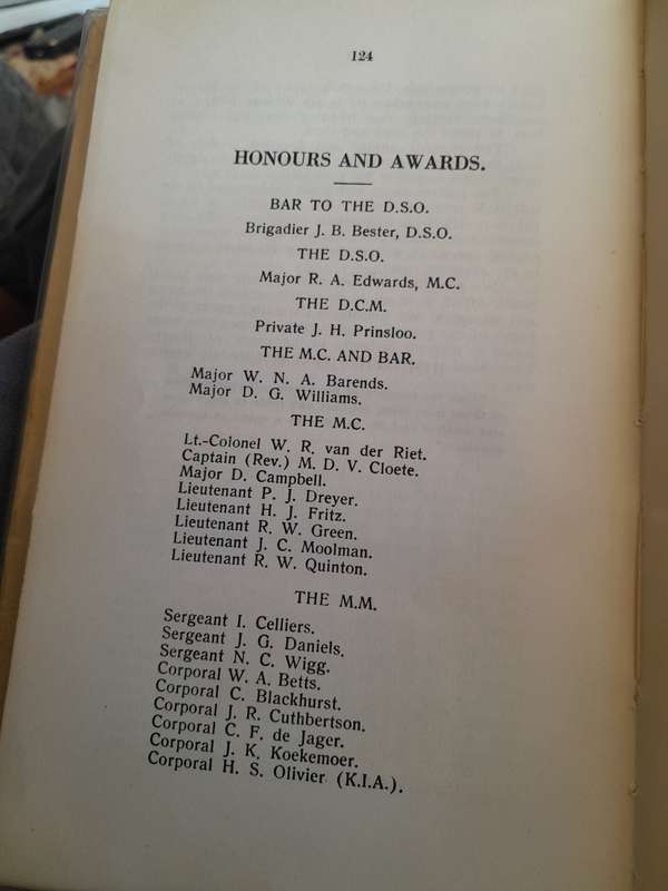 Wits rifles & De La Rey Regiment