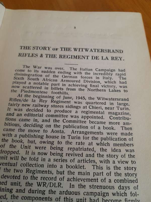Wits rifles & De La Rey Regiment