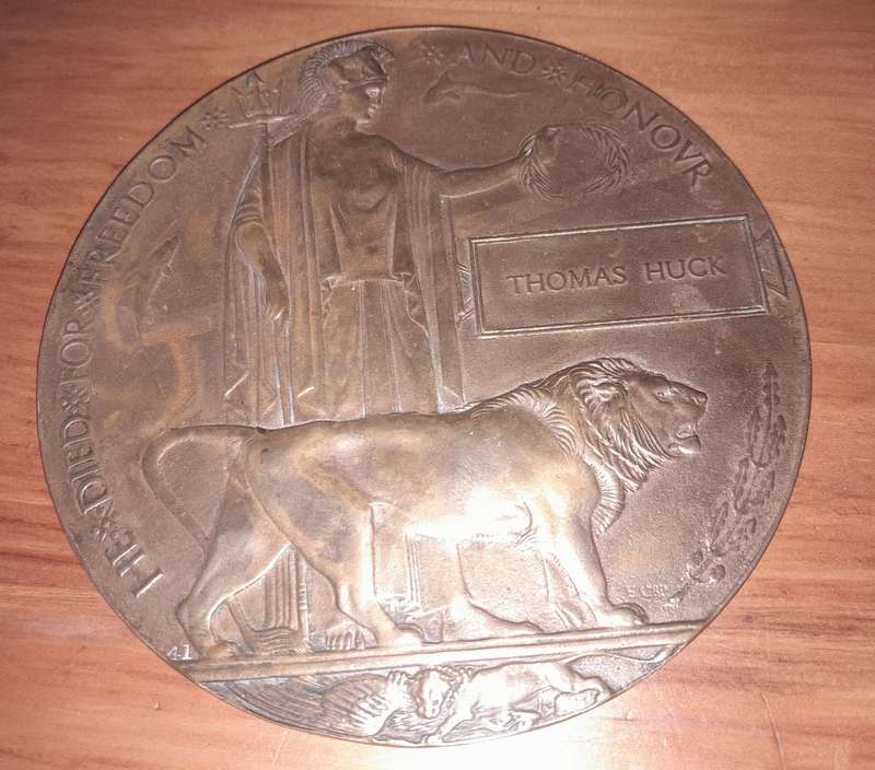 WW1 DEATH Plaque Penny