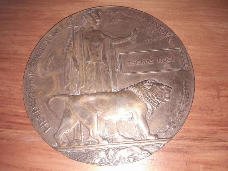 WW1 DEATH Plaque Penny
