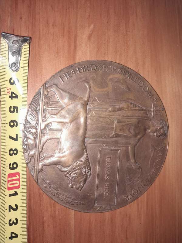 WW1 DEATH Plaque Penny