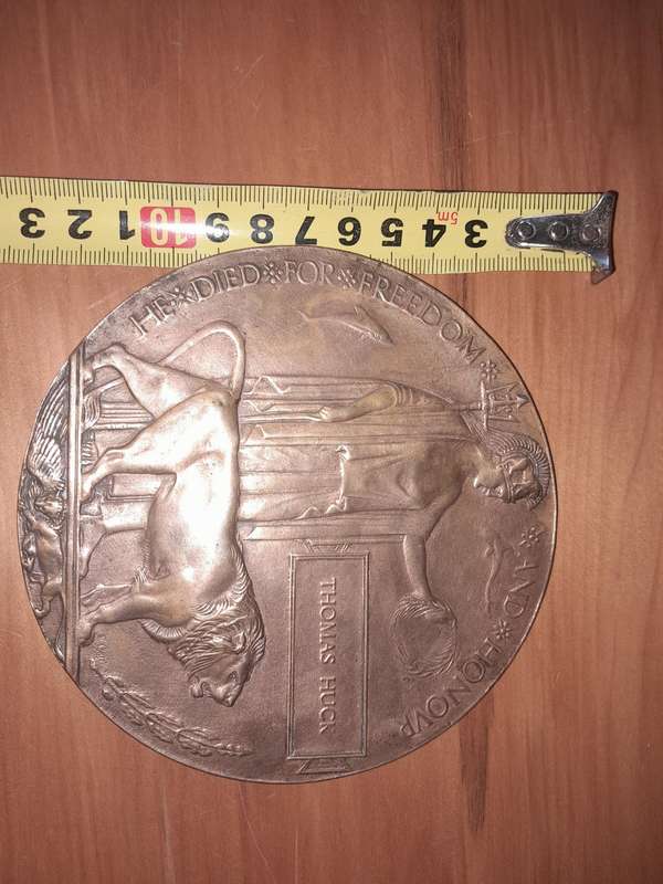 WW1 DEATH Plaque Penny
