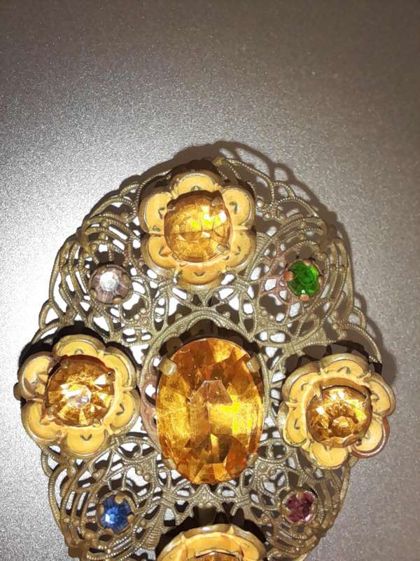 Vintage Amber Brooch
