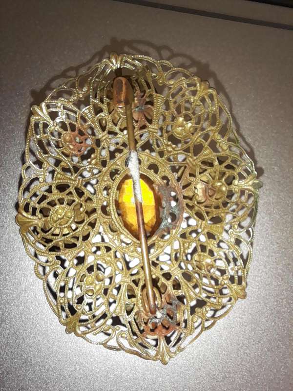 Vintage Amber Brooch