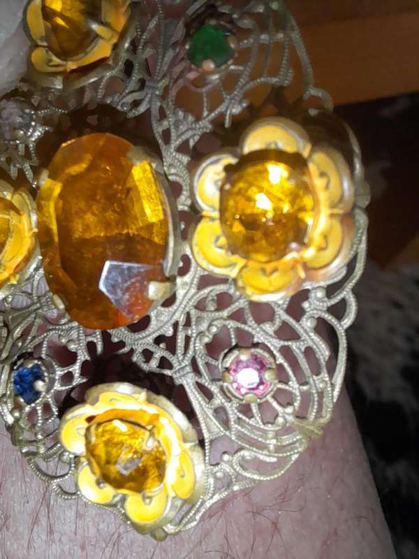 Vintage Amber Brooch