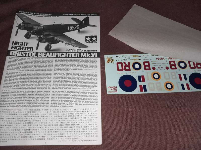 Bristol Beaufighter MkVI nightfighter 48scale