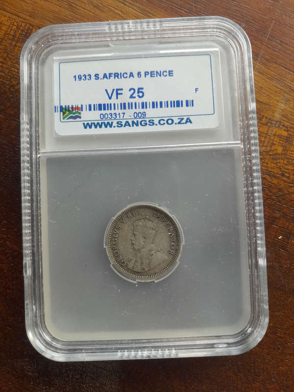 1933 SA 6 Pence