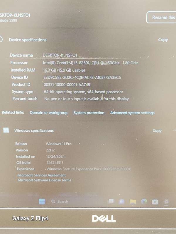DELL LATITUDE CORE I5 8TH GEN